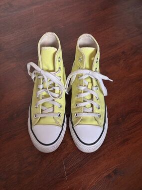 Converse Yellow High-Top Canvas Sneakers